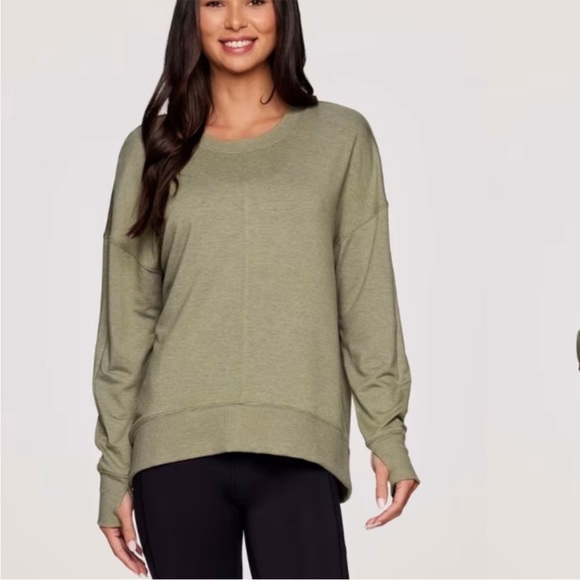 RBX Sunrise French Terry Sweatshirt brown L nwt - Picture 2 of 9